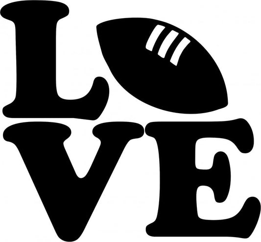 KIT - LOVE - Football Laser Cut Silhouettes