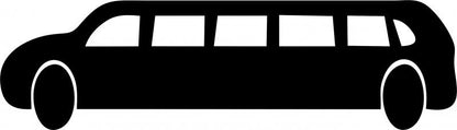 Limo Silhouette Laser Cut Appliques