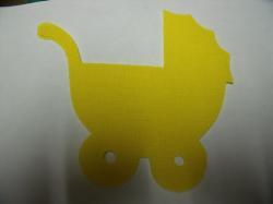 Baby Carriage Laser Cut Appliques