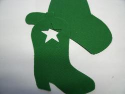 Cowboy Hat & Boot Laser Cut Appliques