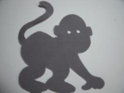 Monkey Laser Cut Appliques