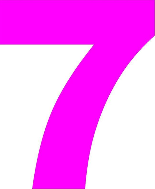 Number - "7" Laser Cut Appliques