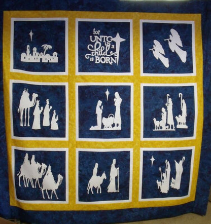 Nativity - Shepherds Kneeling Set Laser Cut Appliques