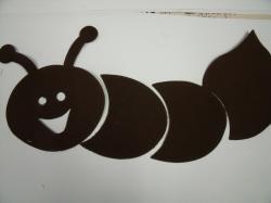 Worm Set One Color Laser Cut Appliques