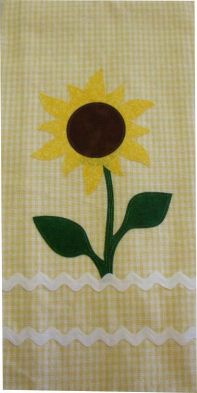 Towel Applique Kit - Sunflower Laser Cut