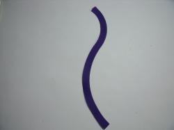 Flower Stem Laser Set of 2 (Size: with FUSIBLE - 7"H, Color: Purple )