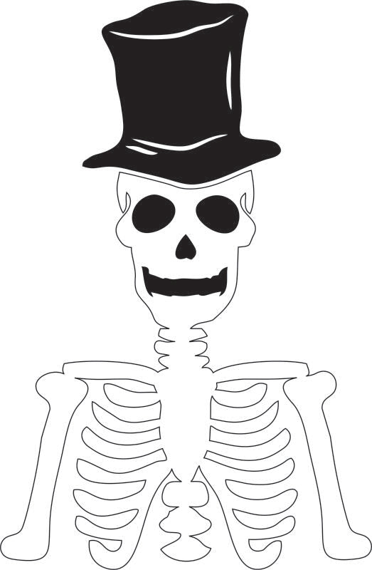 KIT - Mr. Bones laser Cut Applique