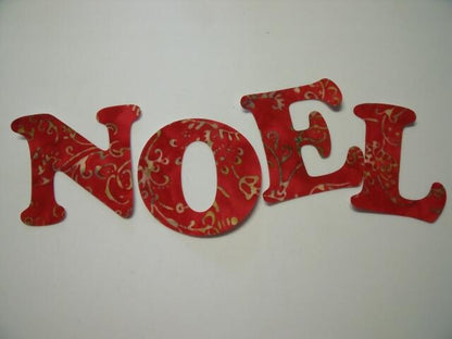 Christmas NOEL Letters Laser Cut Appliques