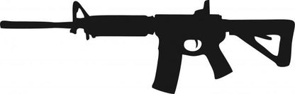Rifle Silhouette Die Cut Appliques