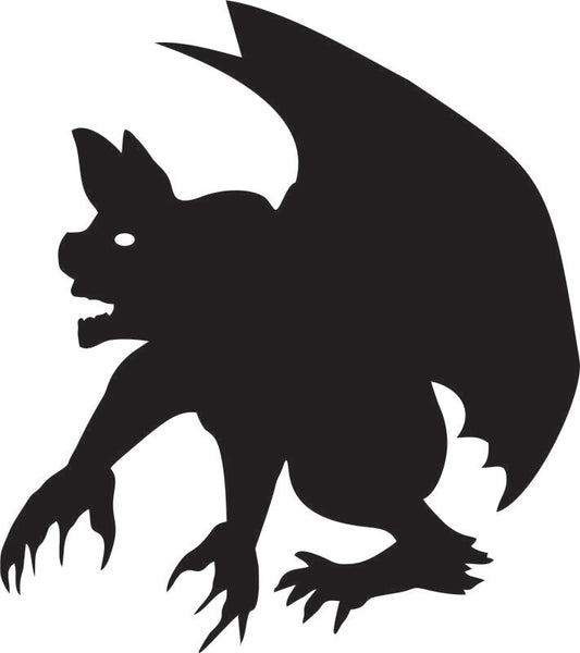 Gargoyle Silhouette Laser Cut Appliques