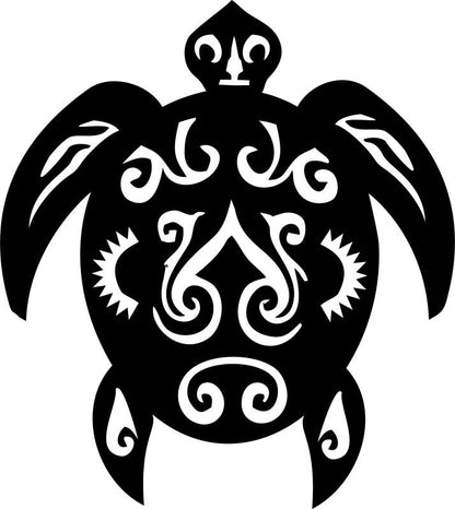 Turtle Symbol Silhouette Die Cut Appliques