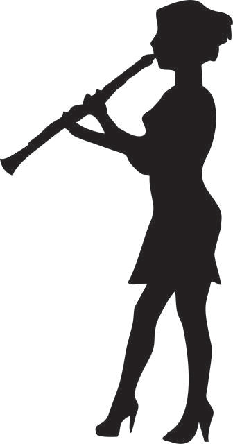 Clarinet - Female Player Laser Cut Appliques