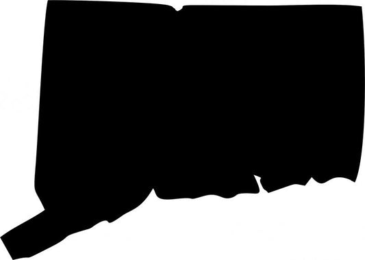 Connecticut Silhouette Laser Cut Appliques