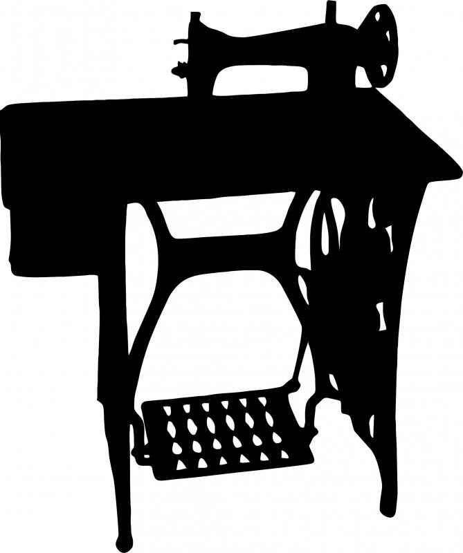 Sewing/Treadle Machine Laser Cut Silhouette