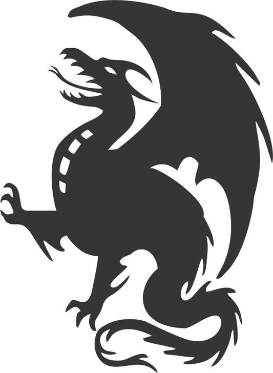 Dragon #2 Silhouette Laser Cut Appliques