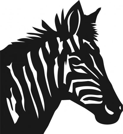 Zebra Head Laser Cut Appliques