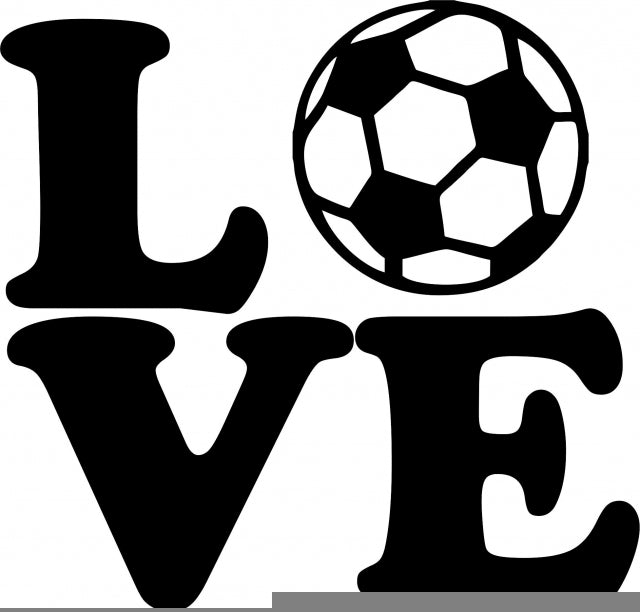KIT - LOVE - Soccer Laser Cut Silhouettes