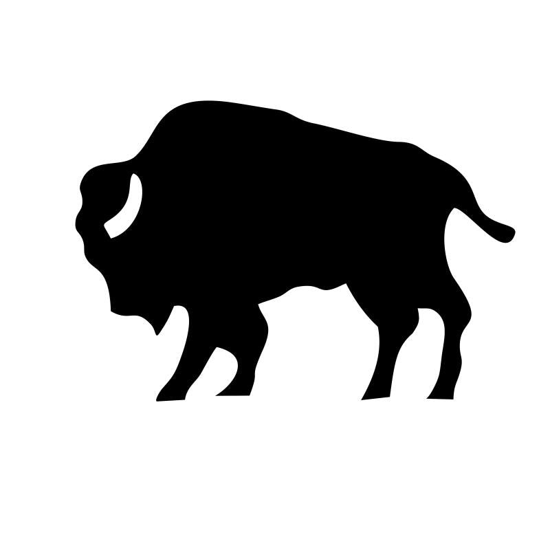 Buffalo #2 Silhouette Laser Cut Applique