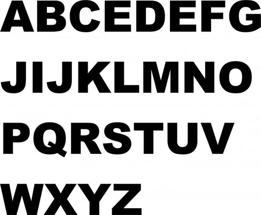 Letter - ENTIRE Alphabet Capital Laser Cut Appliques