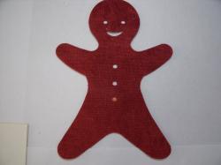 Christmas Gingerbread Man Laser Cut Appliques