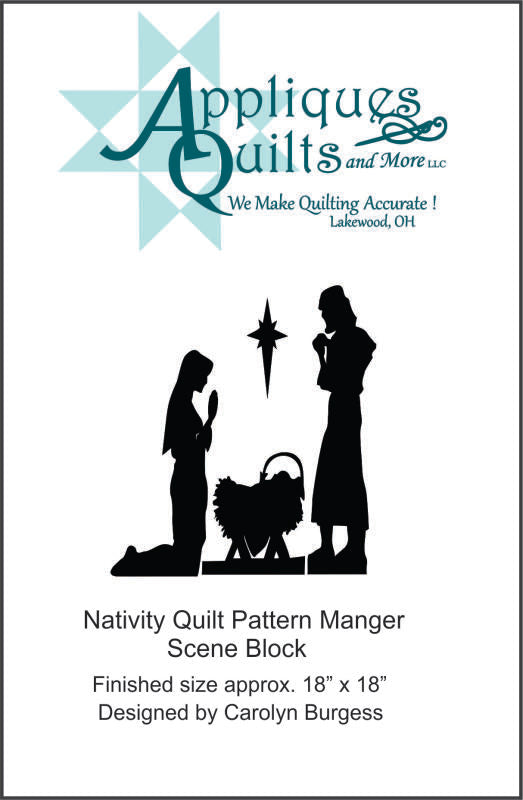 Pattern - Nativity Manger Scene Quilt Block