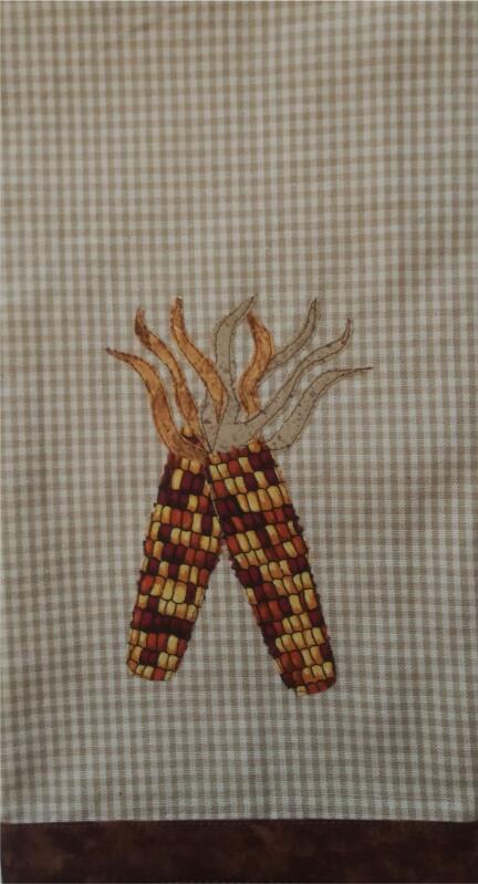 Towel Applique Kit - Indian Corn