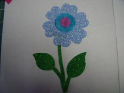 Flower Stem w/Leaf Laser Cut Applique Sets