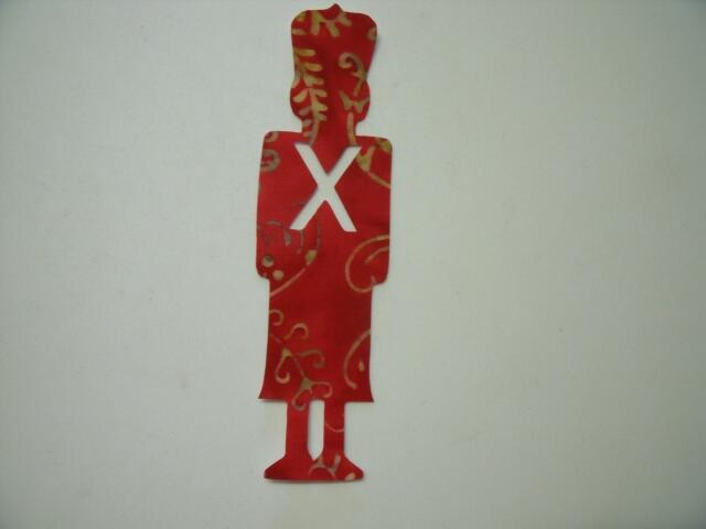 Christmas Toy Soldier Laser Cut Appliques