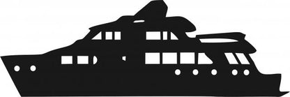 Yacht Silhouette Laser Cut Appliques