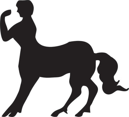 Centaur - Half Horse/Half Man Silhouette Laser Cut Appliques