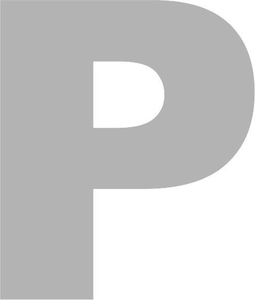 Letter - “P” Capital Laser Cut Appliques