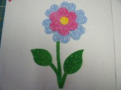 Flower Stem w/Leaf Laser Cut Applique Sets