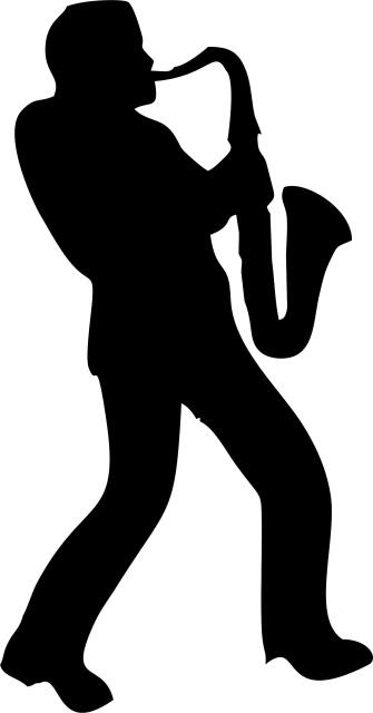 Saxophone - Male Player Laser Cut Appliques