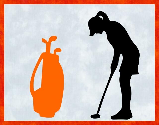 Kit - Mug Rug -  Golfer - Female