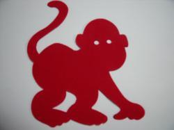 Monkey Laser Cut Appliques