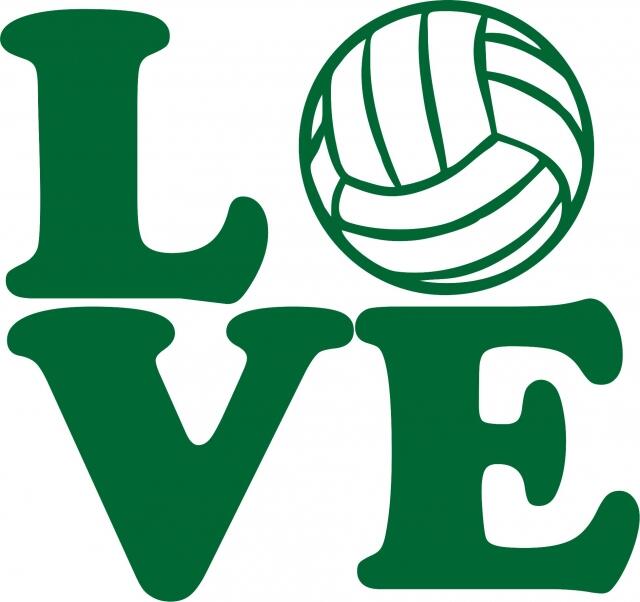 LOVE - Volleyball Laser Cut Silhouettes