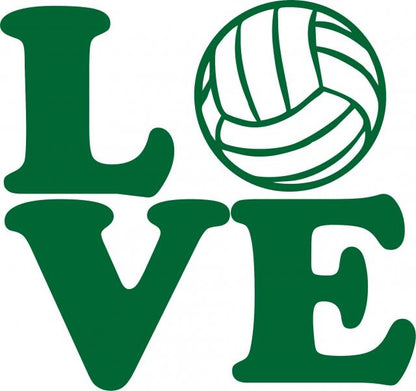 LOVE - Volleyball Laser Cut Silhouettes