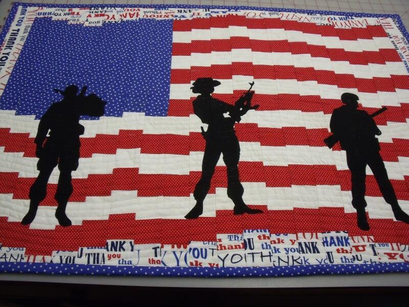 Soldier w/Rifle over Shoulder Laser Cut Appliques