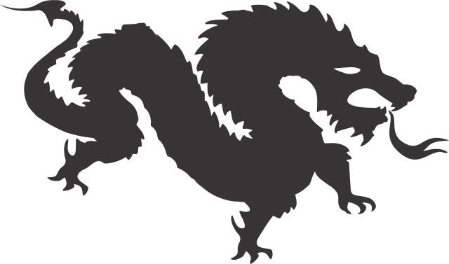 Dragon #4 Silhouette Laser Cut Appliques