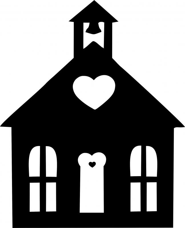 Church #1 Silhouette Laser Cut Applique