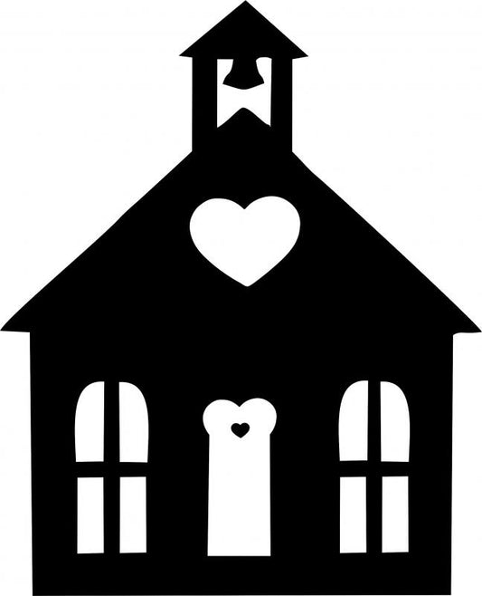 Church #1 Silhouette Laser Cut Applique