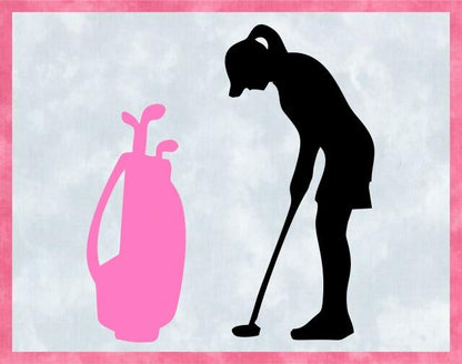 Kit - Mug Rug -  Golfer - Female