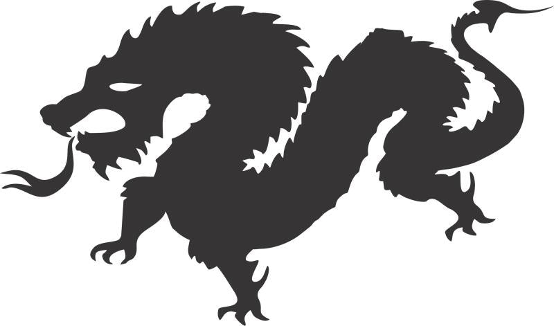 Dragon #4 Silhouette Laser Cut Appliques