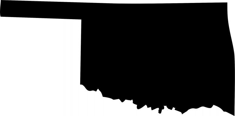 Oklahoma Silhouette Laser Cut Appliques