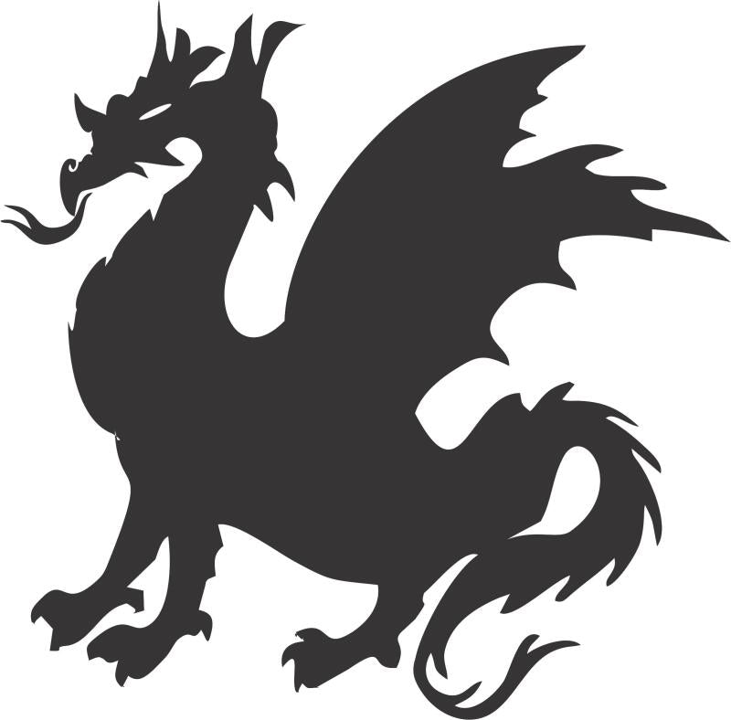 Dragon #1 Silhouette Laser Cut Appliques
