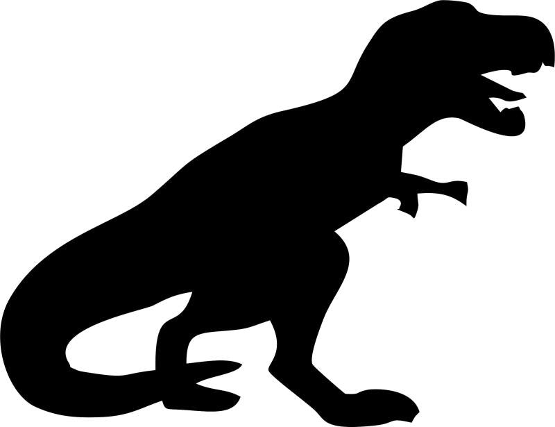 T-rex Silhouette Laser Cut Appliques