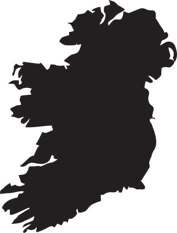 Ireland Silhouette Laser Cut Appliques