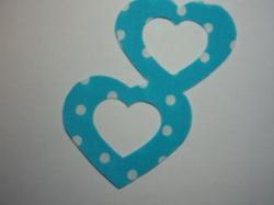 Double Nested Heart Laser Cut Appliques