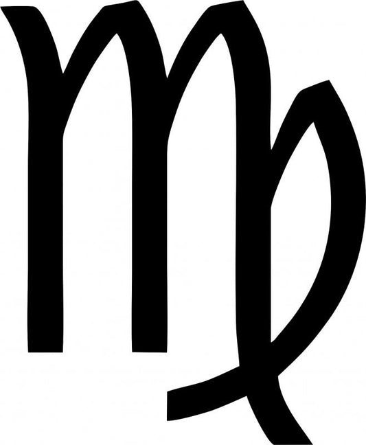 Virgo Symbol Silhouette Laser Cut Appliques