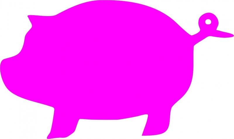 Pig Laser Cut Appliques